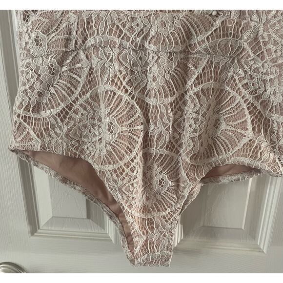 Tea and Cup Bodysuit ruffle sleeveless , Size L, $22, b52 - Picture 3 of 5